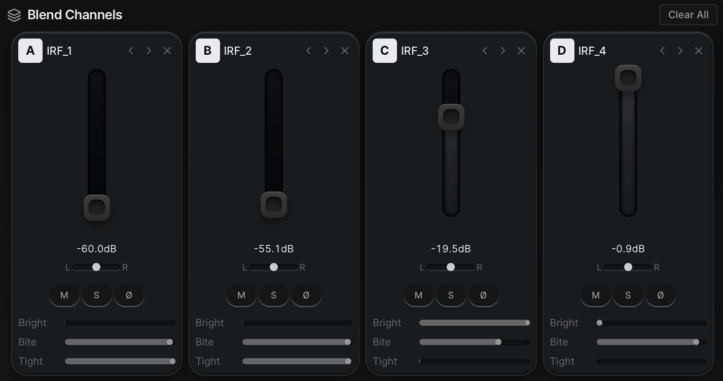 Workflow: steer the blend in real time