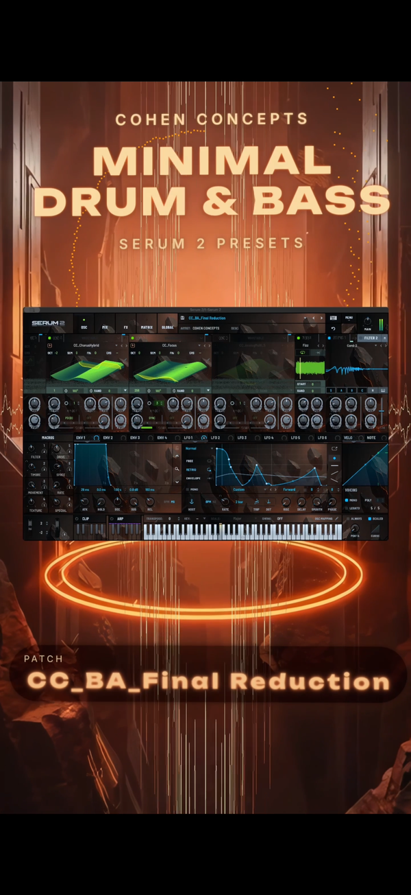 Minimal Drum & Bass Serum 2 Presets - 100 Pro DnB Sounds | Cohen Concepts