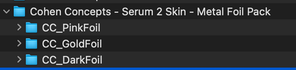 Serum 2 Skins - Metal Foil Pack