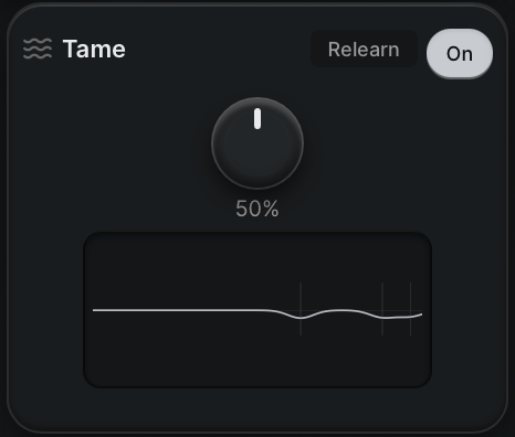 IRForge Tame control view